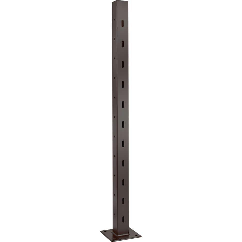 CityPost Deck to Stair Corner Post: 36 in. Base Mount: Bronze