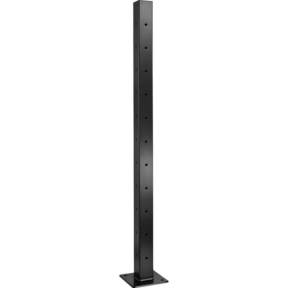 CityPost Deck Corner Post: 36 in. Base Mount: Black