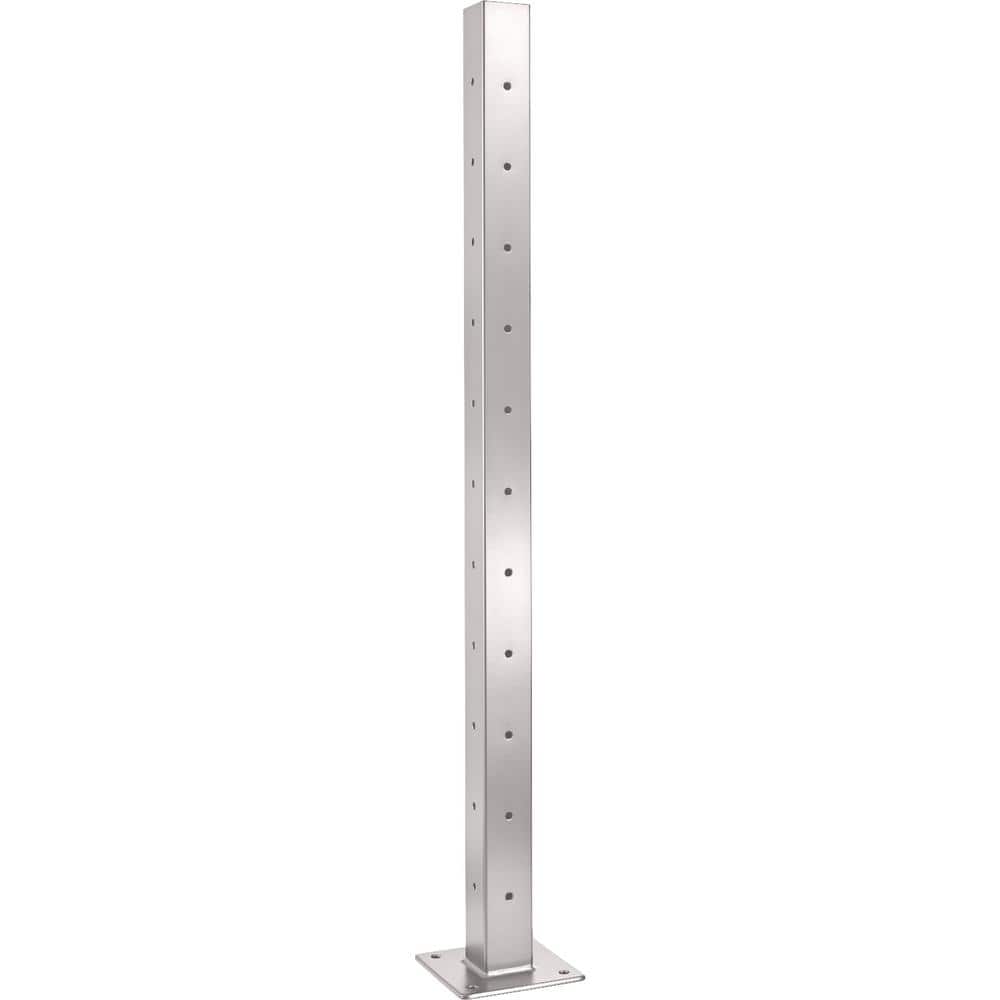 CityPost Deck Corner Post: 36 in. Base Mount: White