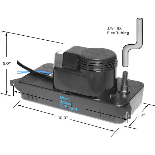 Beckett Pumps CL202UL condensate pump - label view (Voltage: 230V; Horse Power: 1/30)