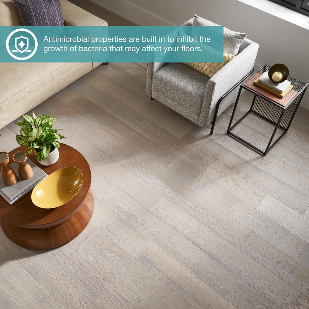 Pergo Defense+ Claremore Bay Oak 3/8 in. T x 7.5 in. W Click Lock Engineered Hardwood Flooring (1104.3 sq.ft./pallet)