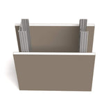 ClarkDietrich ProSTUD 25 2-1/2 in. x 10 ft. 25-Gauge EQ Galvanized Steel Wall Framing Stud