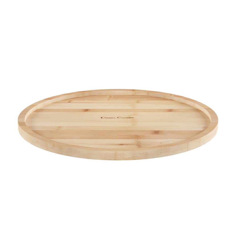 Classic Cuisine 14 in. Bamboo Lazy Susan Turntable