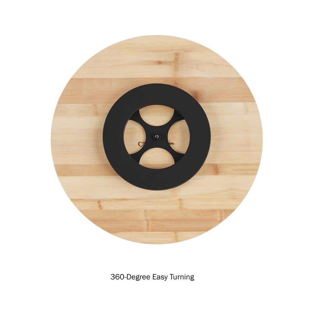 Classic Cuisine 14 in. Bamboo Lazy Susan Turntable