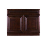 LIFEART CABINETRY Edinburgh Espresso Plywood Raised Panel Stock Assembled Base Kitchen Cabinet (42 in. W x 34.5 in. H x 24 in. D)