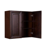 LIFEART CABINETRY Edinburgh Espresso Plywood Raised Panel Stock Assembled Wall Kitchen Cabinet (36 in. W x 36 in. H x 12 in. D)