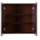 LIFEART CABINETRY Edinburgh Espresso Plywood Raised Panel Stock Assembled Wall Kitchen Cabinet (36 in. W x 36 in. H x 12 in. D)