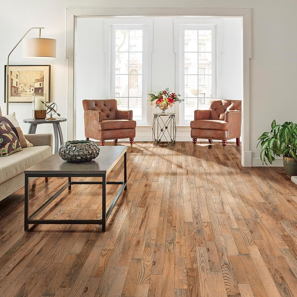 Bruce Revolutionary Rustics Classic Natural Oak 3/4 in. T x 3-1/4 in. W Distressed Solid Hardwood Flooring (22 sq.ft./ctn)