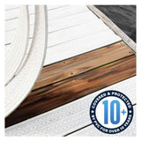 Deck-Top 8 ft. Classic White PVC Decking Board Covers (10-Pack)