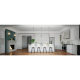 LIFEART CABINETRY LaPort Assembled 12x34.5x24 in. Base Cabinet with 3 Drawers in Classic White