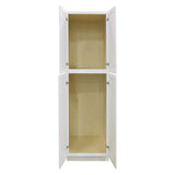 LIFEART CABINETRY LaPort Assembled 30x90x24 in. 4 Door Tall Pantry with 6 Shelves in Classic White