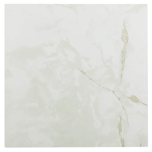 ACHIM Nexus Classic White 12 in. x 12 in. Peel and Stick Stone Vinyl Tile (20 sq. ft. / case)
