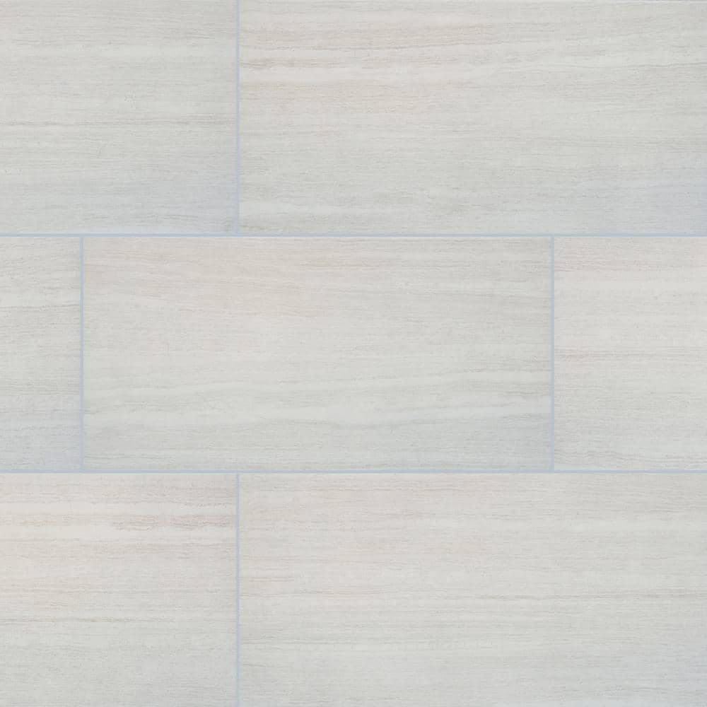 MSI Classico Blanco 12 in. x 24 in. Matte Porcelain Floor and Wall Tile (16 sq. ft. / Case)
