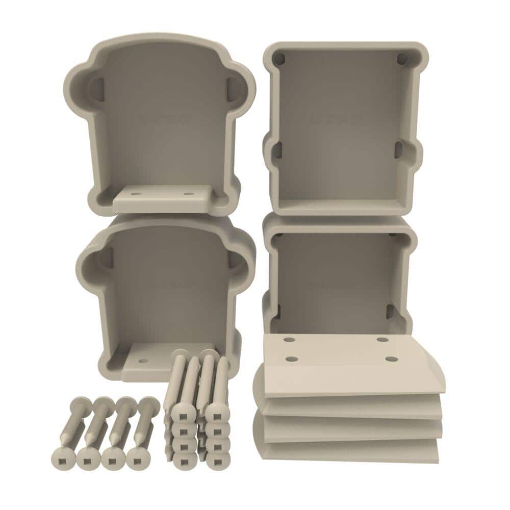 Barrette Outdoor Living Bella Premier Series Clay Line Rail Bracket Kit