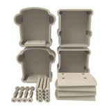 Barrette Outdoor Living Bella Premier Series Clay Line Rail Bracket Kit
