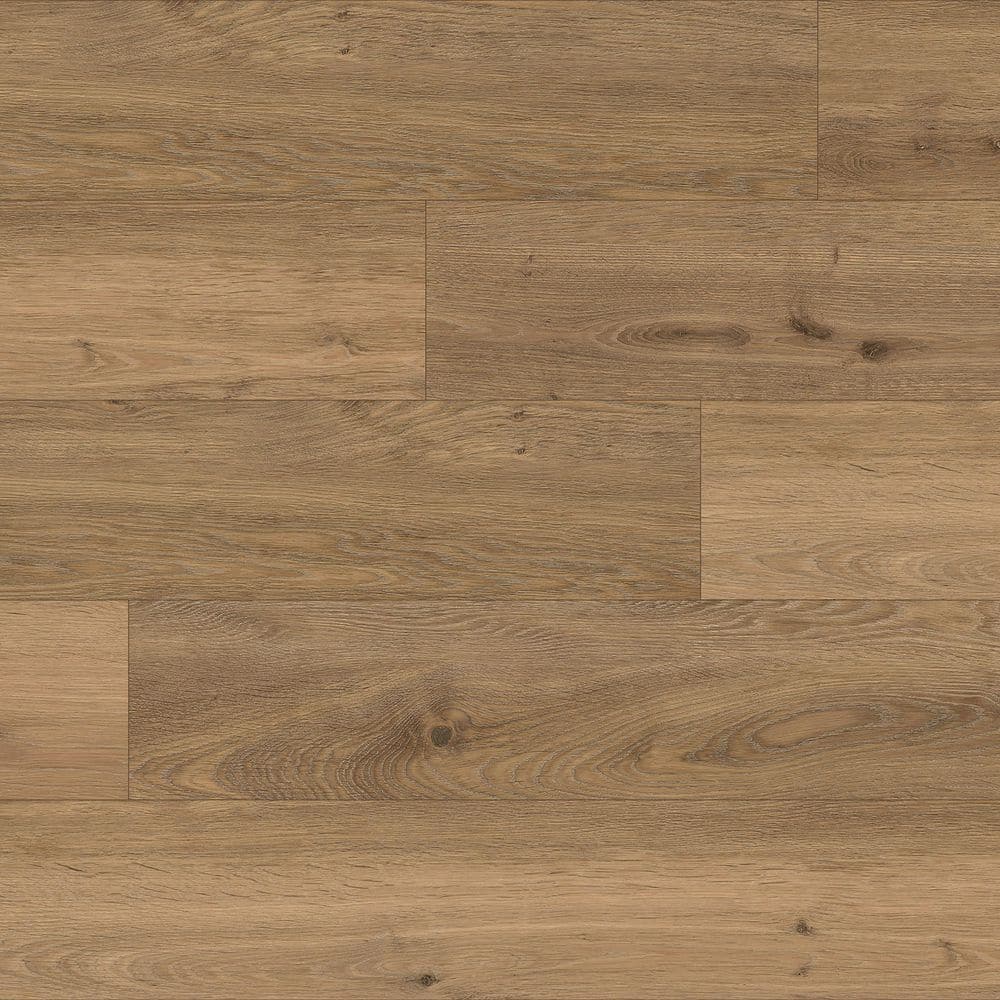 Superoak Natural Hickory Clay Hybrid Resilient Flooring - Waterproof, Durable, 25.4 sq. ft/case