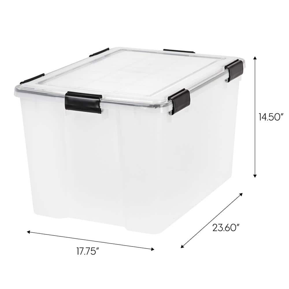 IRIS 74 Qt./18.5 Gal. WeatherPro Storage Tote