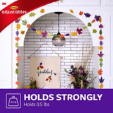 Command Adjustables 1/2 lb. Clear Repositionable Hooks (14 Hooks with 30 Adhesive Strips)