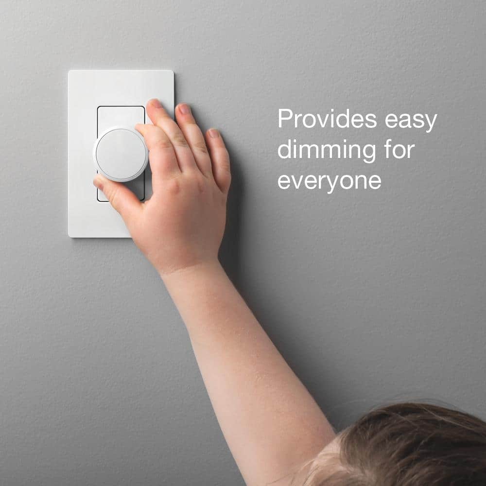 Lutron Aurora Wallplate Bracket for Paddle/Decorator Switches, for use with Aurora Smart Bulb Dimmer, White (L-AWALL1-WH)