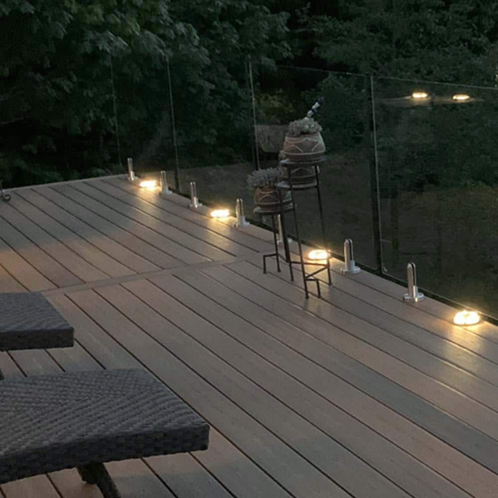 ClearView GLASS RAILINGS 24 in. x 39 in. CVGR Hercules Glass Panel with 2 Spigots per Panel