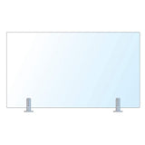 ClearView GLASS RAILINGS CVGR 24 in. x 39.37 in. Tempered Laminated Hercules Glass Panel with 2-Square Matte Black Spigots