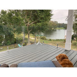 ClearView GLASS RAILINGS 36 in. x 39 in. CVGR Hercules Glass Panel with 2 Spigots per Panel