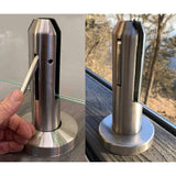 ClearView GLASS RAILINGS 36 in. x 39 in. CVGR Hercules Glass Panel with 2 Spigots per Panel