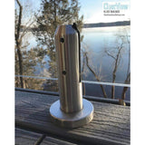 ClearView GLASS RAILINGS 60 in. x 39 in. CVGR Hercules Glass Panel with 2 Spigots per Panel