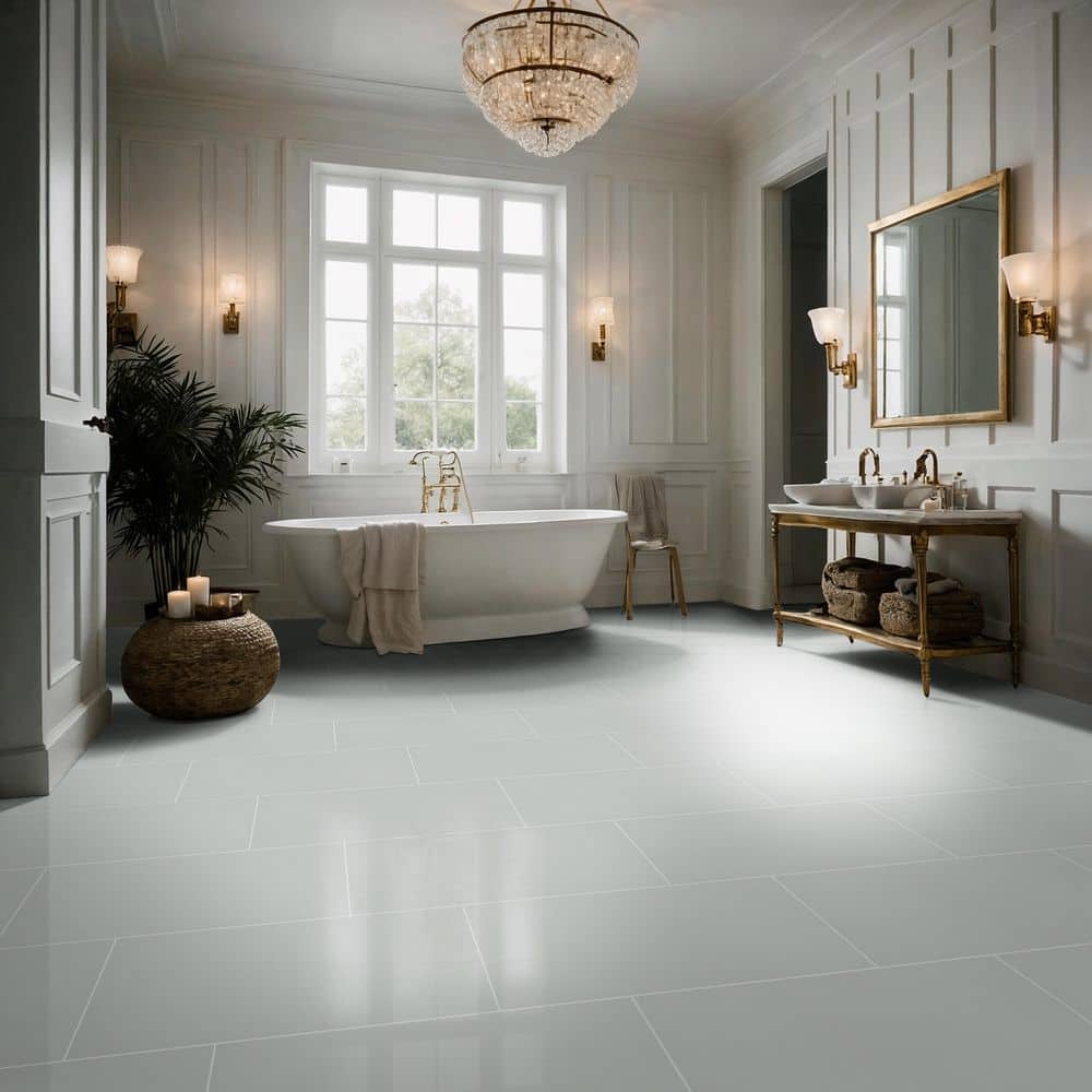 Cliff White 12 in. x 24 in. Matte Porcelain Floor and Wall Tile (14 sq. ft./Case)