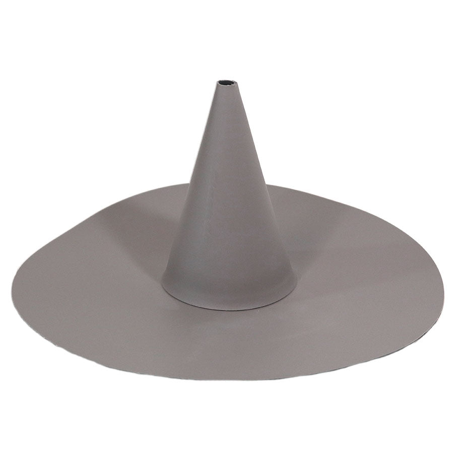 Flashco PVC Small Short Conical Closed Pipe Flashing Roof Boot, 0.5–2.0 in, Gray (17FCBPSSGY)