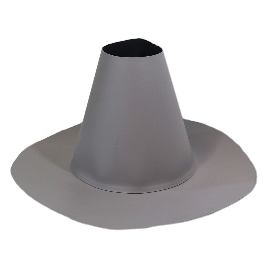 Flashco PVC Small Short Conical Closed Pipe Flashing Roof Boot, 0.5–2.0 in, Gray (17FCBPSSGY)