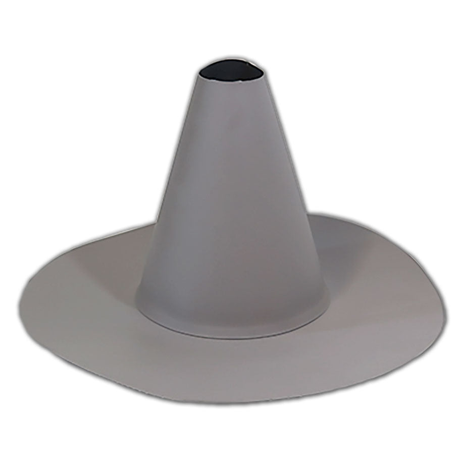 Flashco PVC Small Short Conical Closed Pipe Flashing Roof Boot, 0.5–2.0 in, Gray (17FCBPSSGY)