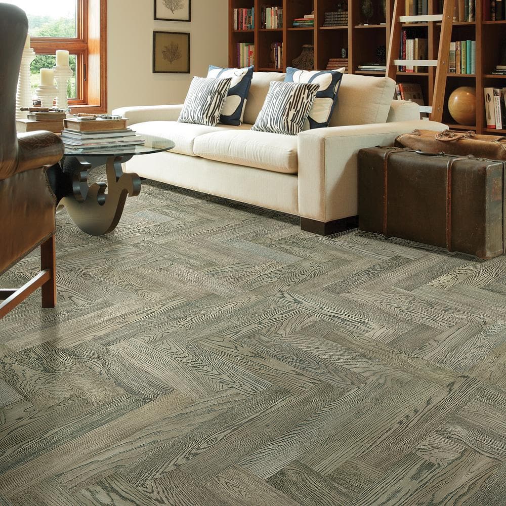 Shaw Rodeo Drive Coach White Oak 1/2 in. T X 5 in. W Tongue and Groove Engineered Hardwood Flooring (27.9 sq.ft./case)