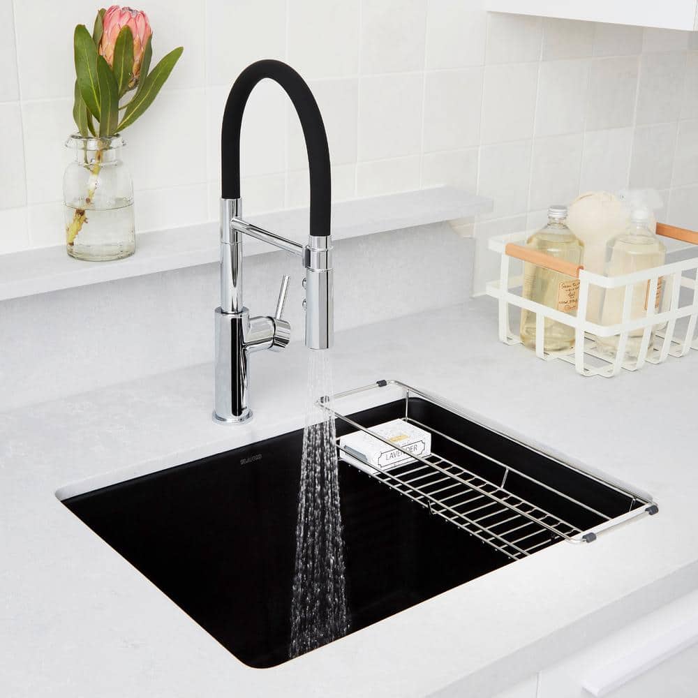 Blanco Liven Granite Undermount Laundry Sink in Coal Black