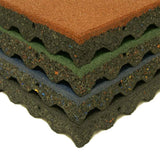 Rubber-Cal "Eco-Safety" Interlocking Playground Tiles, 2.50 x 19.5 x 19.5 in, 20-Pack, 55 sq. ft. Coverage, Black