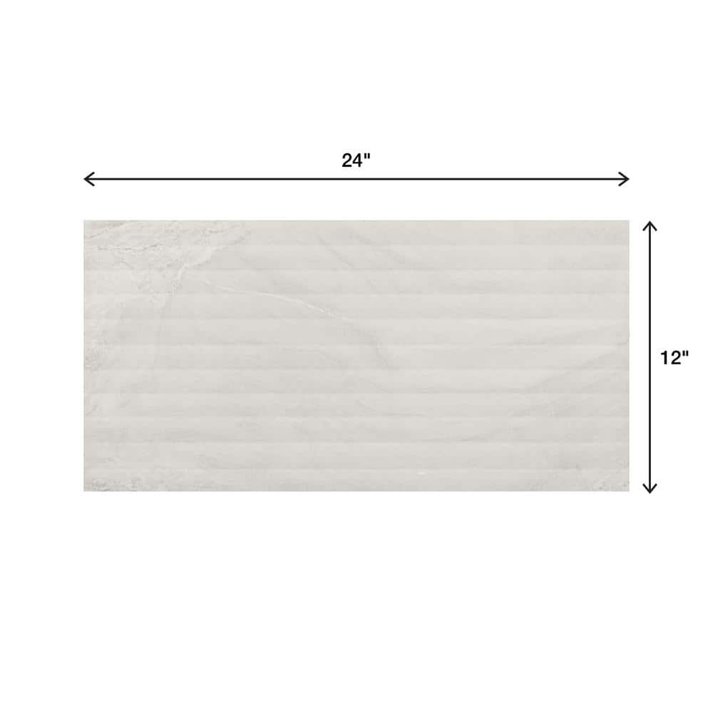 Daltile Bryne Coastline 12 in. x 24 in. Glazed Ceramic Fluted Wall Tile (15.56 sq. ft./Case)