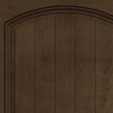 JELD-WEN 36 in. x 80 in. Left-Hand Inswing 2-Panel Square Coffee Bean Stain Fiberglass Prehung Front Door with Brickmould