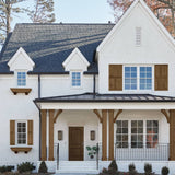 JELD-WEN 36 in. x 80 in. Left-Hand Inswing 2-Panel Square Coffee Bean Stain Fiberglass Prehung Front Door with Brickmould