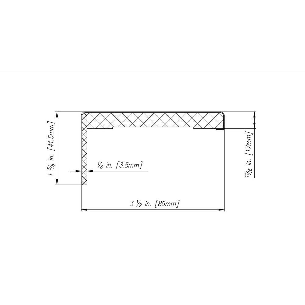 Belldinni 11/16 in. D x 3-1/2 in. W x 85-1/2 in. L MDF Interior Door Casing Black Apricot
