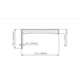 Belldinni 11/16 in. D x 3-1/2 in. W x 85-1/2 in. L MDF Interior Door Casing Black Apricot