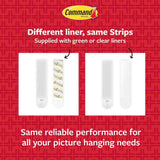 3M Command Medium White Picture Hanging Strips, 12 lb Capacity, 6 Pairs