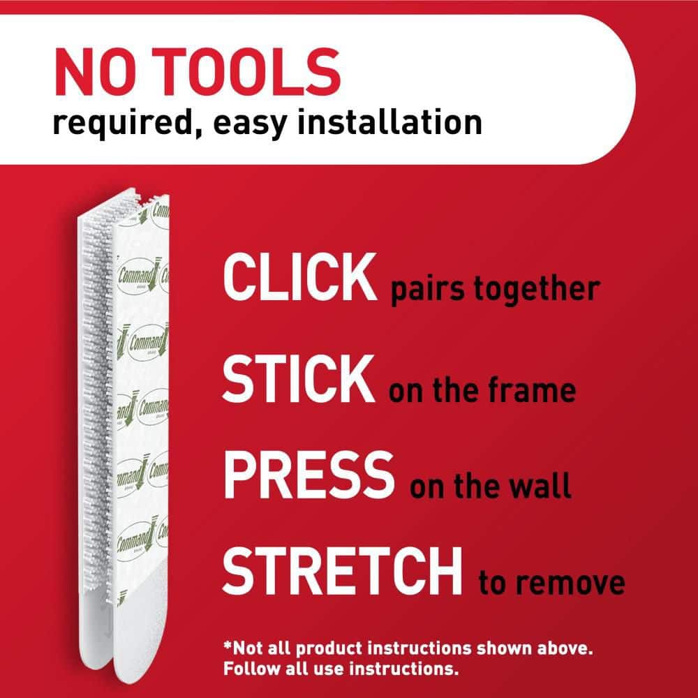 3M Command Medium White Picture Hanging Strips, 12 lb Capacity, 6 Pairs