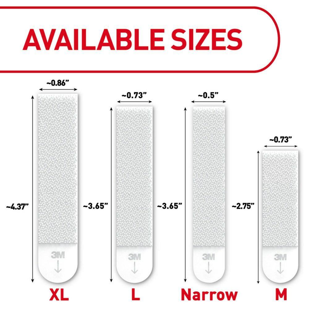 3M Command Small Picture Hanging Strips, Gallery Wall Value Pack, 16 Pairs Hold up to 4 lbs per 4 pairs (17205-16ES)