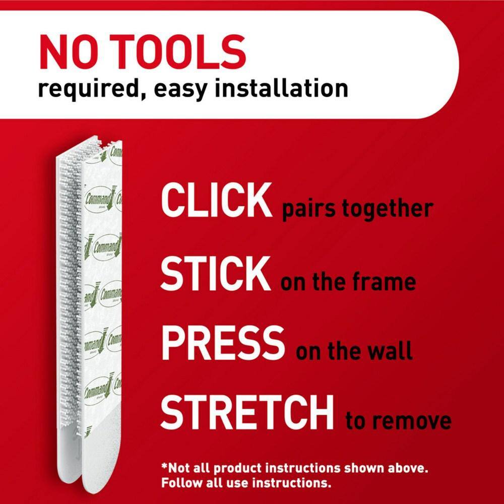 3M Command Small Picture Hanging Strips, Gallery Wall Value Pack, 16 Pairs Hold up to 4 lbs per 4 pairs (17205-16ES)