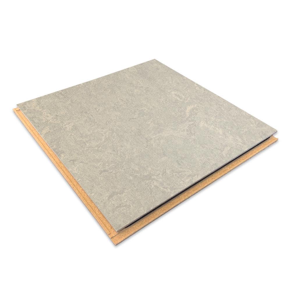 Marmoleum Cinch Loc Seal Concrete 9.8 mm Thick x 11.81 in. Wide X 11.81 in. Length Laminate Floor Tile (6.78 sq. ft/Case)