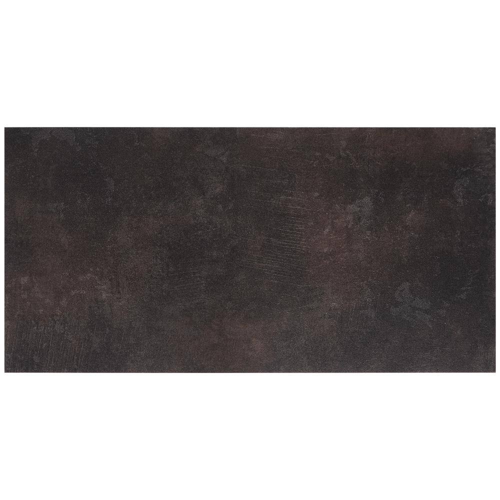 Ivy Hill Tile Duren 28mil Concreto Obsidian 18 in. x 36 in. Glue Down Luxury Vinyl Tile Flooring (36 sq. ft.)
