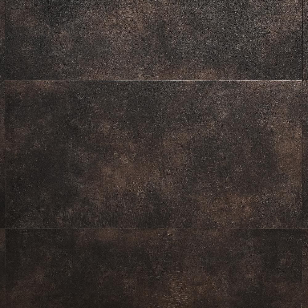 Ivy Hill Tile Duren 28mil Concreto Obsidian 18 in. x 36 in. Glue Down Luxury Vinyl Tile Flooring (36 sq. ft.)