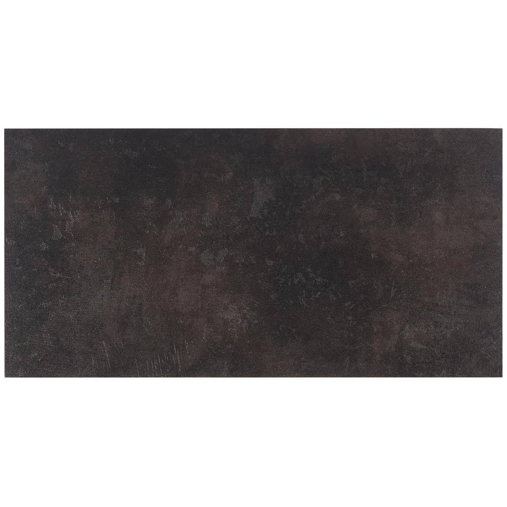 Ivy Hill Tile Duren 28mil Concreto Obsidian 18 in. x 36 in. Glue Down Luxury Vinyl Tile Flooring (36 sq. ft.)