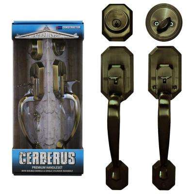 Nostalgic Warehouse 
    New York Plate 2-3/4 in. Backset Timeless Bronze S Grip Entry Set New York Knob - Super Arbor