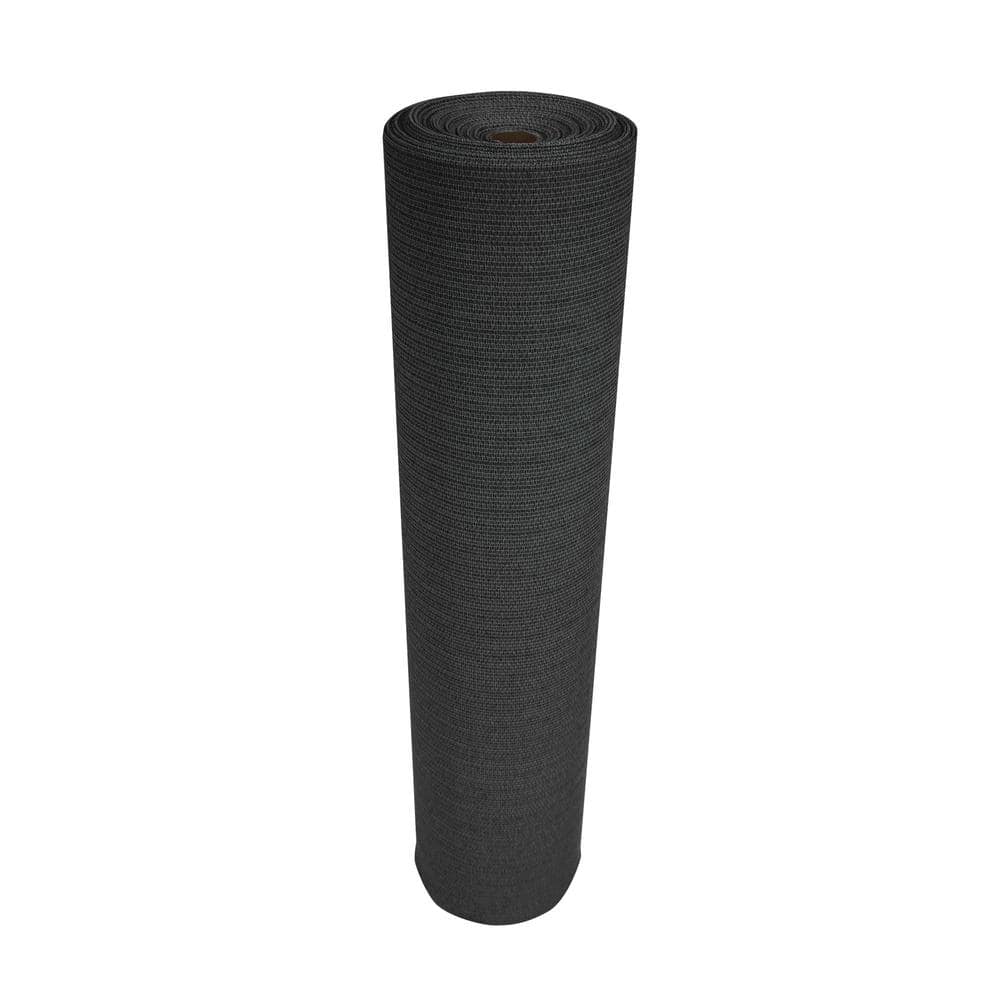 Coolaroo 6 ft. x 100 ft. Black Privacy Fence Screen HDPE Fabric with Knitted Eyelets for Chain Link Garden Fence